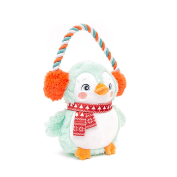 GREAT&SMALL Christmas Penguin with Rope Ear Muffs 18cm