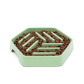 GREAT&SMALL Sage Green Slow Down Hexagon Pet Bowl - Pets Villa