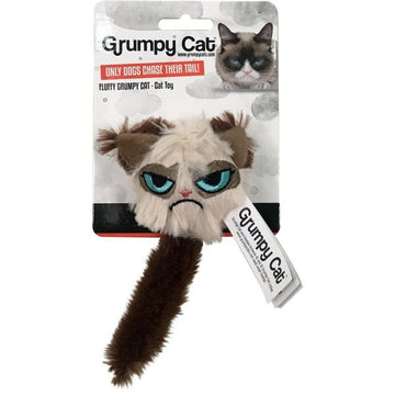 GRUMPY CAT Fluffy Grumpy Cat Toy - Pets Villa