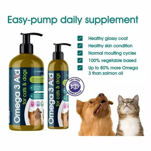 GWF Nutrition Omega 3 Aid for Cats & Dogs 500ml - Pets Villa