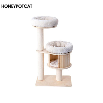 HONEYPOT CAT Solid Wood Cat Tree 2501s - Pets Villa
