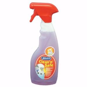 JOHNSON'S Clean and Safe Bird Cage Disinfectant Trigger Spray 500ml - Pets Villa