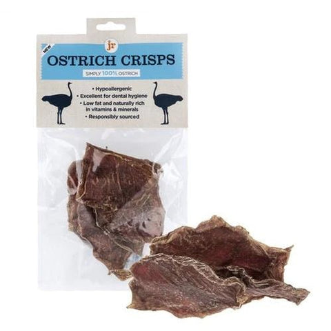 JR Ostrich Crisps 60g - Pets Villa