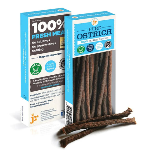 JR Pure Ostrich Sticks 50g - Pets Villa