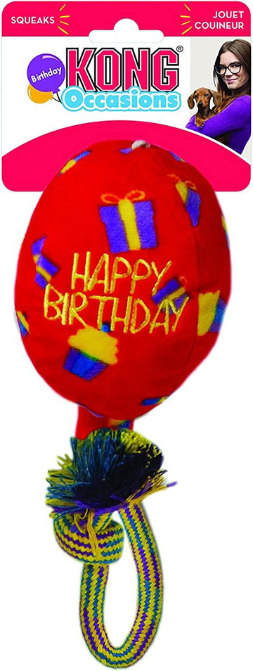 KONG Occasions Birthday Balloon (Red) - Pets Villa