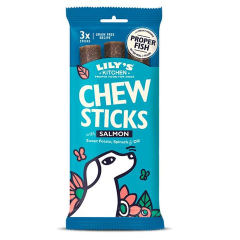 LILY'S KITCHEN Chew Sticks Salmon 120g - Pets Villa