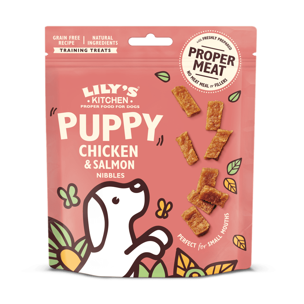 LILY'S KITCHEN Chicken and Salmon Nibbles Puppy Treats 70g - Pets Villa