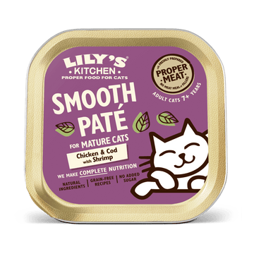 LILY'S KITCHEN Chicken & Cod Paté for Mature Cats - Pets Villa