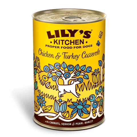 LILY'S KITCHEN Chicken & Turkey Casserole (400g) - Pets Villa