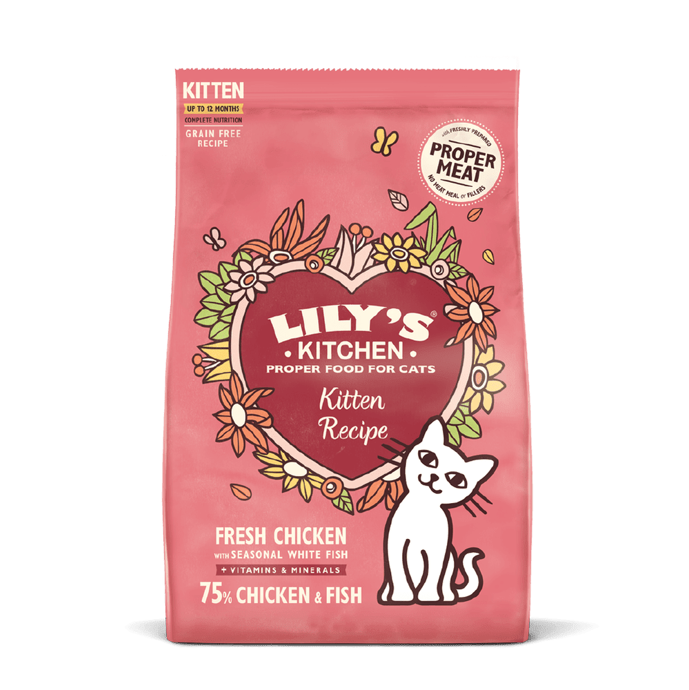 LILY'S KITCHEN Chicken & White Fish Kitten Dry Food - Pets Villa