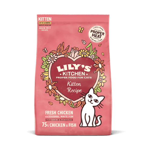 LILY'S KITCHEN Chicken & White Fish Kitten Dry Food - Pets Villa