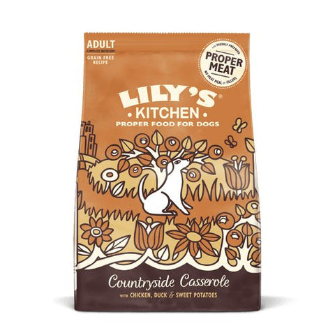 LILY'S KITCHEN Countryside Casserole Chicken & Duck Dry Food - Pets Villa