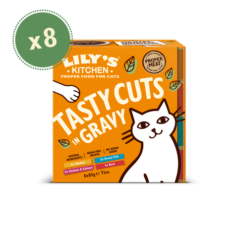 LILY'S KITCHEN Tasty Cuts in Gravy for Cats 8 x 85g Multipack - Pets Villa