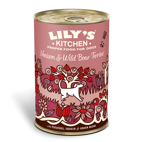 LILY'S KITCHEN Venison & Wild Boar Terrine (400g) - Pets Villa