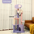 MARTINA 108-142cm Planet Cat Tree Climbing Frame - Pets Villa