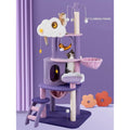 MARTINA 108-165cm Star & Cloud Cat Tree Climbing Frame - Pets Villa