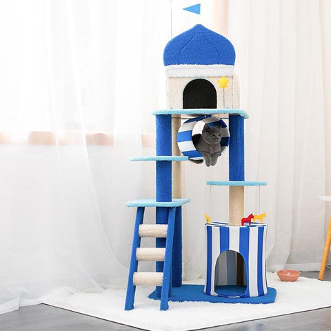 MARTINA 138-147cm Aegean Sea Cat Tree - Pets Villa