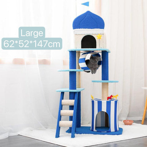 MARTINA 138-147cm Aegean Sea Cat Tree - Pets Villa