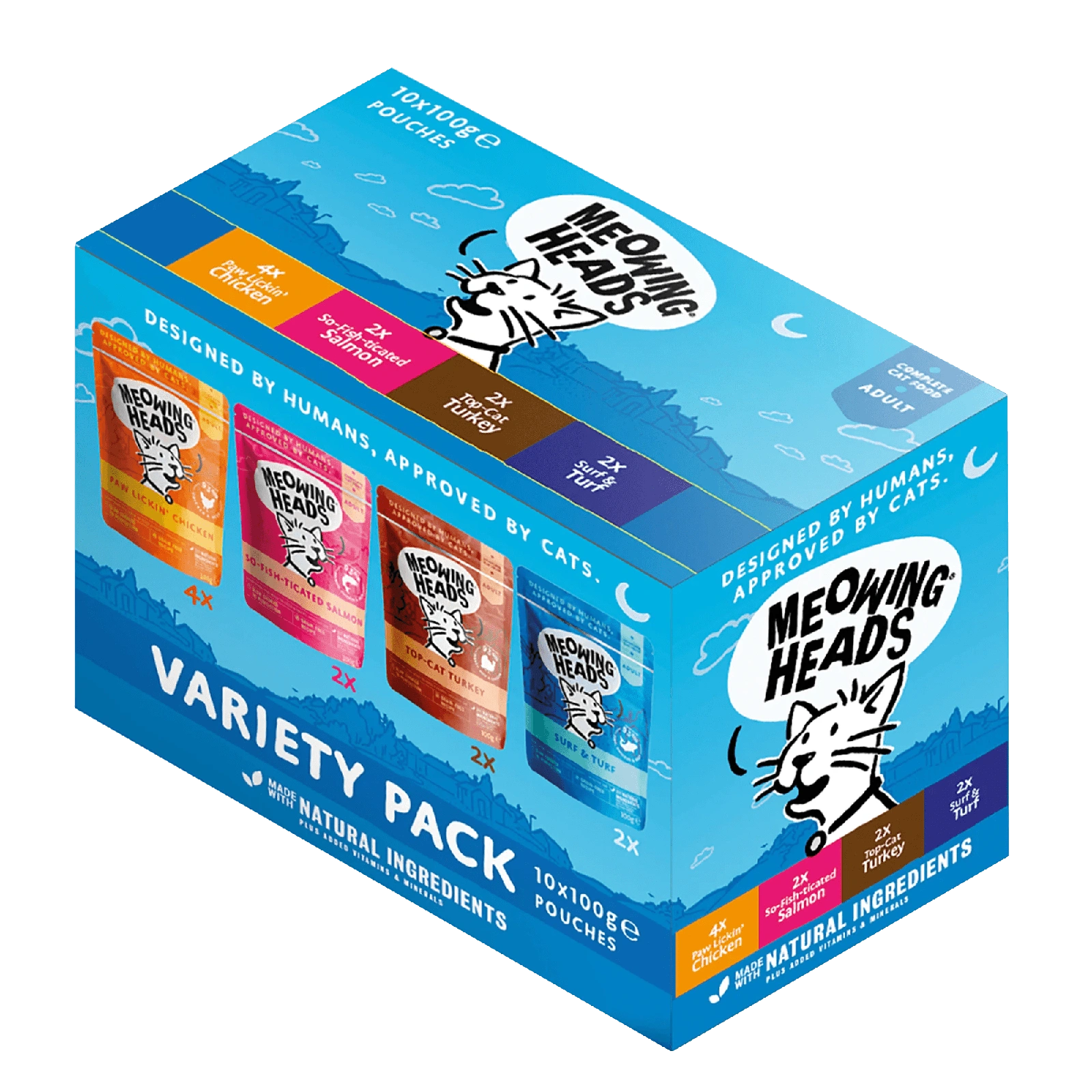 MEOWING HEADS Cat Wet Food Variety Pack - Pets Villa