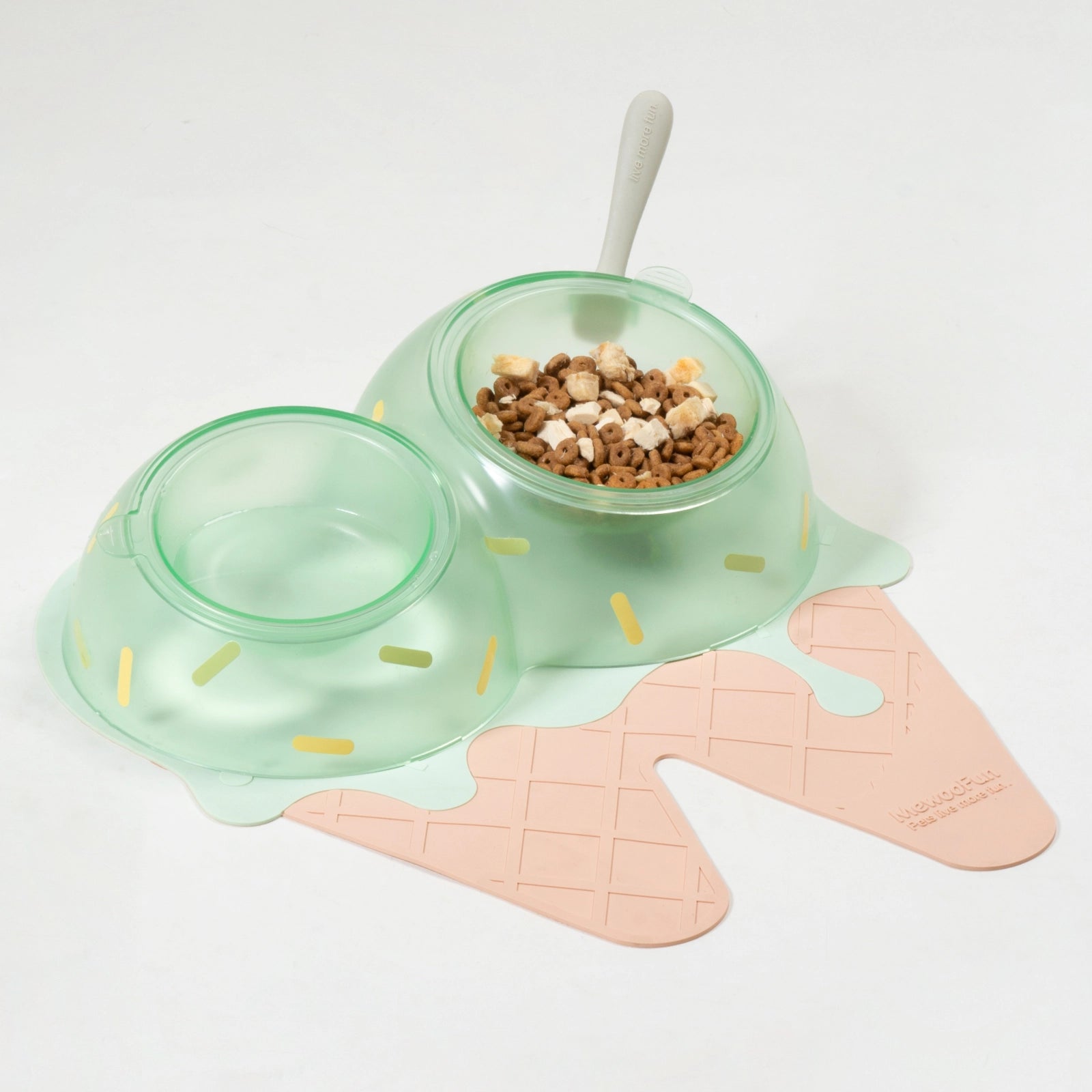 MEWOOFUN Ice-Cream Pet Bowl - Pets Villa