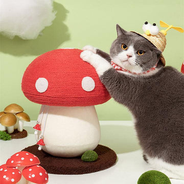 MIAOFAIRY Red Mushroom Cat Scratcher - Pets Villa