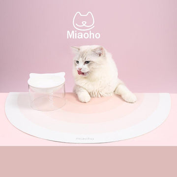 MIAOHO Waterproof Rainbow Pet Feeding Mat
