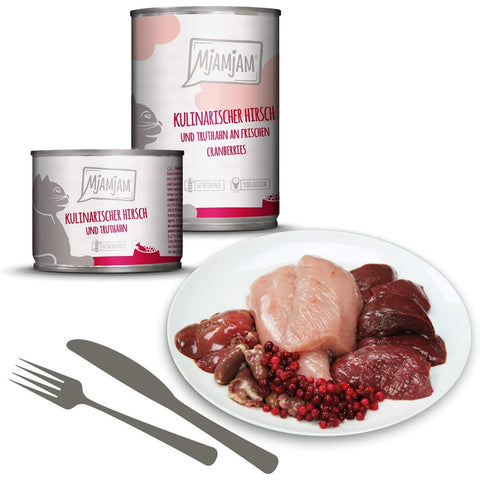 MjAMjAM Culinary Deer and Turkey on Fresh Cranberries - Pets Villa