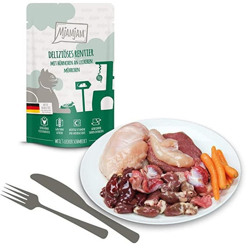 MjAMjAM Delicious Reindeer with Chicken on Tasty Carrots - Pets Villa