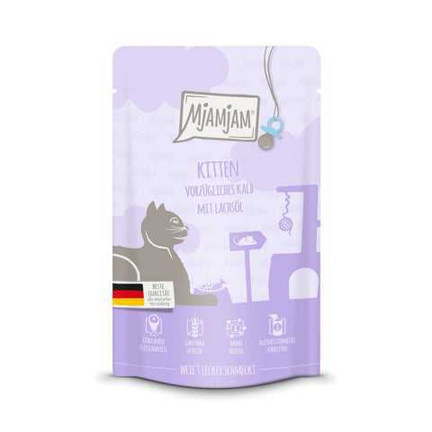 MjAMjAM Kitten Excellent Veal with Salmon Oil - Pets Villa