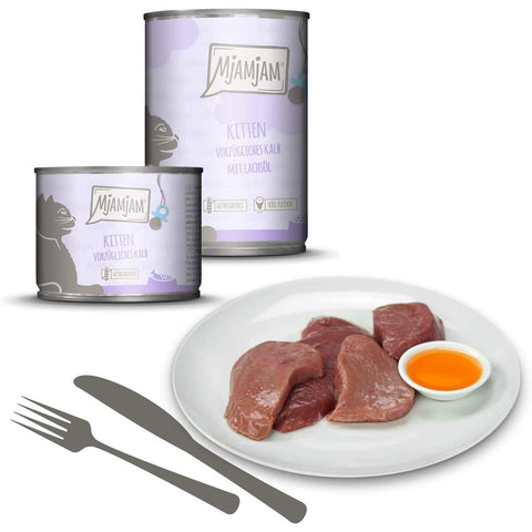 MjAMjAM Kitten Excellent Veal with Salmon Oil - Pets Villa