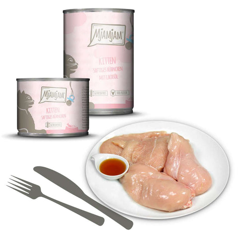 MjAMjAM Kitten Succulent Chicken and Wild Salmon - Pets Villa