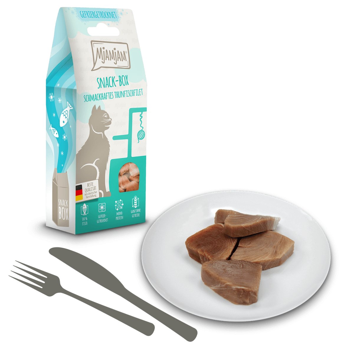 MjAMjAM Snack Box Freeze-dried Tasty Tuna Fillet 35g - Pets Villa