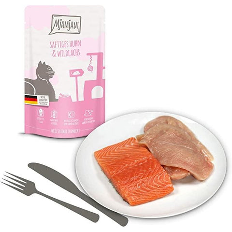 MjAMjAM Succulent Chicken and Wild Salmon - Pets Villa