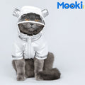 MOOKI Space Raincoat - White - Pets Villa