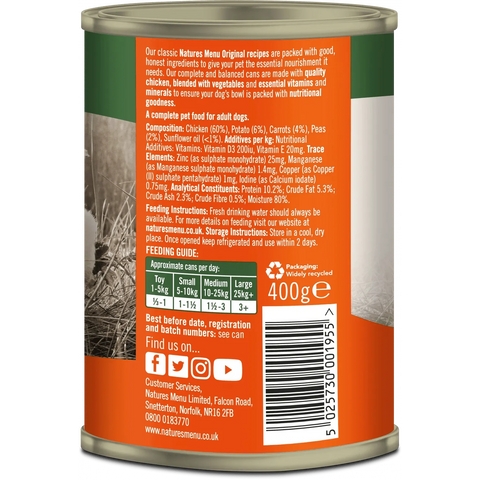 NATURES MENU Cans Chicken - Pets Villa