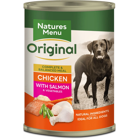 NATURES MENU Cans Chicken with Salmon - Pets Villa