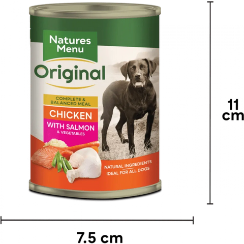 NATURES MENU Cans Chicken with Salmon - Pets Villa