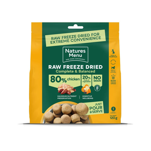 NATURES MENU Complete & Balanced 80/20 Freeze Dried Chicken - Pets Villa