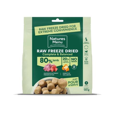 NATURES MENU Complete & Balanced 80/20 Freeze Dried Lamb - Pets Villa