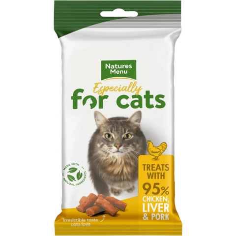 NATURES MENU Treats Chicken and Liver For Cats - Pets Villa