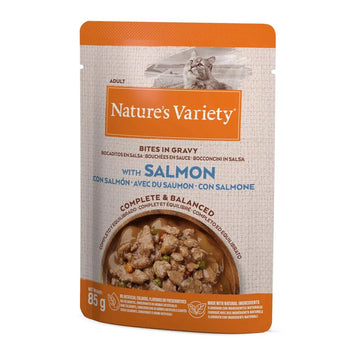 NATURE'S VARIETY Bites in Gravy with Salmon 85g