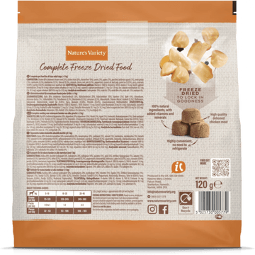NATURE'S VARIETY Complete Freeze Dried Food Chicken 120g