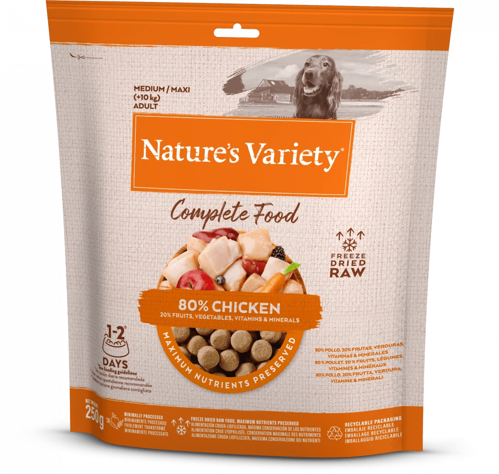NATURE'S VARIETY Complete Freeze Dried Food Chicken For Adult Dogs 250g - Pets Villa
