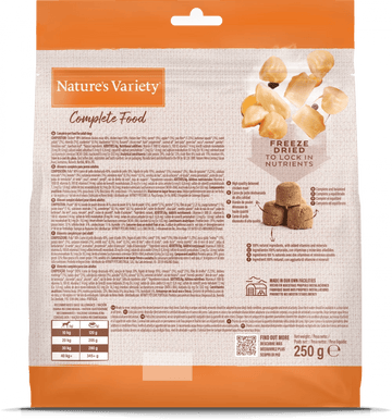 NATURE'S VARIETY Complete Freeze Dried Food Chicken For Adult Dogs 250g