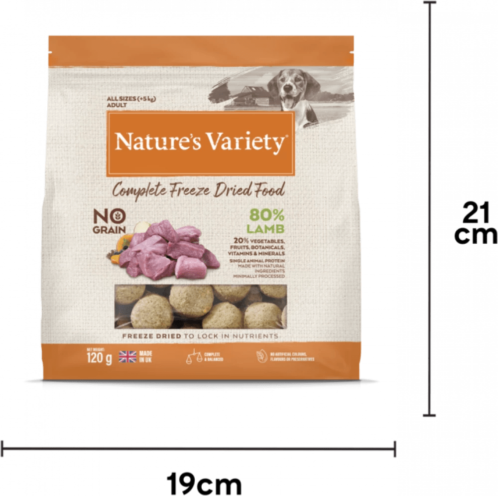 NATURE'S VARIETY Complete Freeze Dried Food Lamb 120g - Pets Villa