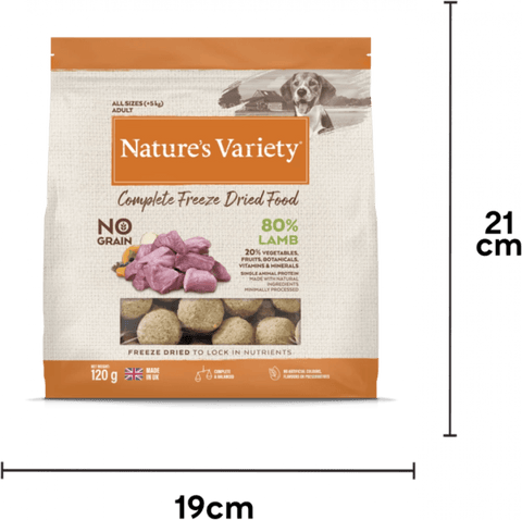 NATURE'S VARIETY Complete Freeze Dried Food Lamb 120g - Pets Villa