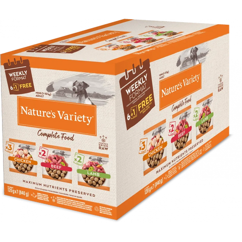 NATURE'S VARIETY Dinner MultiPack 7*120g - Pets Villa