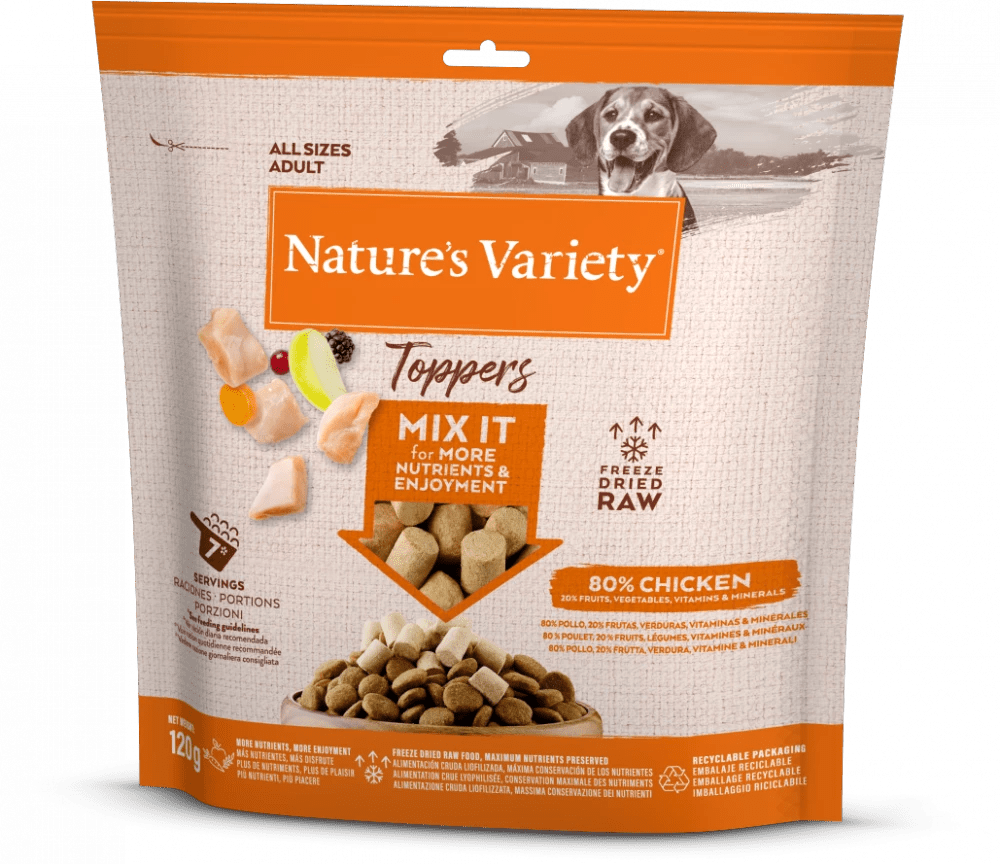 NATURE'S VARIETY Freeze Dried Food Chicken Toppers For Adult Dogs - Pets Villa