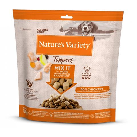 NATURE'S VARIETY Freeze Dried Food Chicken Toppers For Adult Dogs - Pets Villa