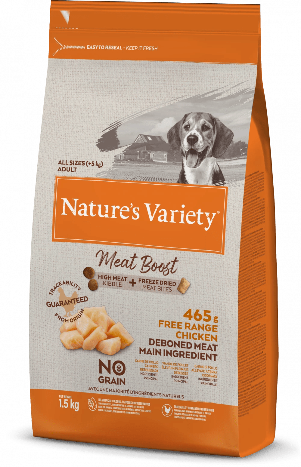 NATURE'S VARIETY Meat Boost Chicken For Dogs - Pets Villa